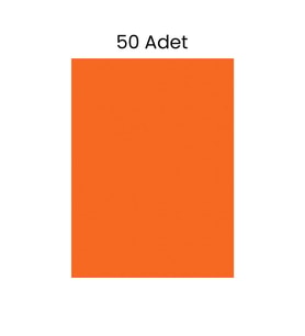 Fosforlu Fon Kartonu 50 Adet 50x70 Turuncu
