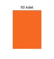 Fosforlu Fon Kartonu 50 Adet 50x70 Turuncu
