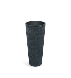 Tubra Slim Plastik Saksı Koyu Granit