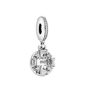 Nur Silver You Melt My Işıltılı Gümüş Charm NUR-BL01741