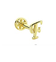 Glorria Altın F Harfi Tragus Piercing