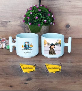 Temizlik Görevlisi Kupa Bardak T Fotoğraflı