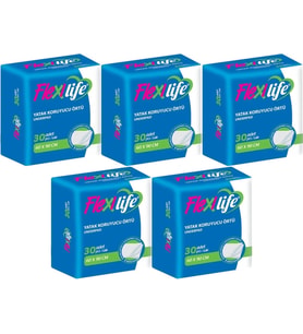 Flexi Life Kedi - Köpek - Evcil Hayvan Çiş Tuvalet Eğitim Pedi 60*90CM 150 Adet (5PK*30) (Beyaz)