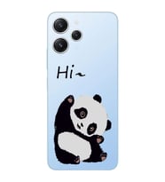Xiaomi REDMI 12 Uyumlu Sevimli Panda Desenli Şeffaf Telefon Kılıfı