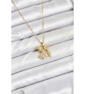 316L Çelik Zincir Gold Renk Erkek Kız Model Kadın Kolye 5886 - SSSSSS7499-4731