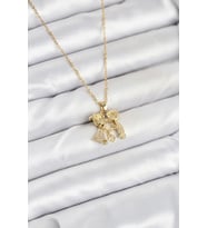 316L Çelik Zincir Gold Renk Erkek Kız Model Kadın Kolye 5886 - SSSSSS7499-4731