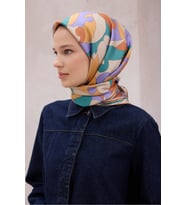 Belli % 100 Twill İpek Eşarp 4213D 02