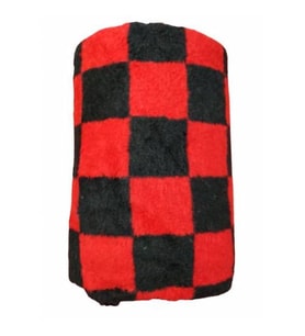 Başaran Tek Kişilik Ekose Genç Lüks Peluş Battaniye, 2,3Kg (Siyah)