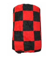 Başaran Tek Kişilik Ekose Genç Lüks Peluş Battaniye, 2,3Kg (Siyah)