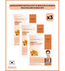 Dermal Sakinleştirici, Destekleyici Ve Besleyici Aynısefa Özlü Kolajen Maske 23 Gr 3 Adet