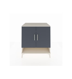 Kronos Şifonyer 3 Raflı 2 Kapaklı 88x59x96 Aytaşı-Antrasit