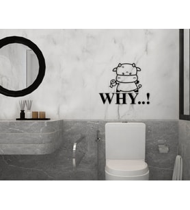 BK Home Banyo Tuvalet Duvar Süsü-8 (Siyah)