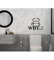 BK Home Banyo Tuvalet Duvar Süsü-8 (Siyah)