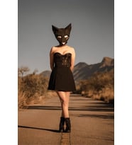 Kedi Maskesi Kadın Hallowen Parti Hayvan Çocuk Kostümü Cadılar Bayramı Petshop Aksesuar Dekor