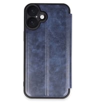 iPhone 16 Plus Kılıf Flip Cover - Lacivert