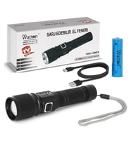 Cree Tg Led 1000 Lümen Göstergeli Fonksiyonel El Feneri Wt-732