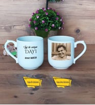 Dayıya Hediye Kupa Bardak Oval Fotoğraflı Dayıya Doğum Günü Hediyesi