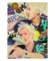 Jhope Neon Yeşili Estetik Tablo Ahşap Poster Dekoratif Kod1761