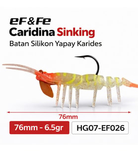 Effe Caridina Sinking Batan Silikon Yapay Karides 76mm 6.5gr HG07-EF026