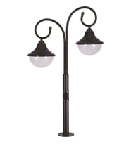 AVONNI BSU-68207-2BSY Siyah Boyalı Dış Mekan Aydınlatma E27 Çelik Boru ABS Polikarbon Cam 75x27cm