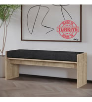 Pearl Bench – Modern Tasarım Antre, Mutfak, Yatak Odası, Balkon Oturma Bankı, Kolay Kurulum (Safir)