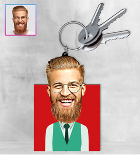 Kişiye Özel Karikatür Tasarım Anahtarlık 97203