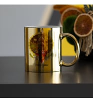 Fotoğraflı Anneye Hediye Gold Kupa Bardak