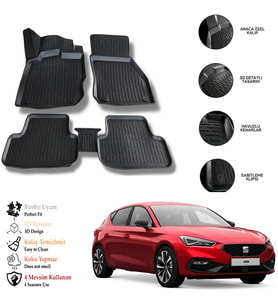 Seat Leon (Mk4) 2022 3D Havuzlu Paspas OTL