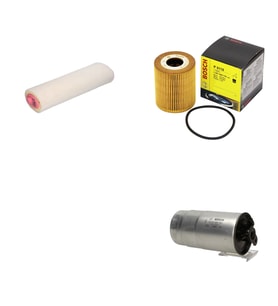 Bosch Filtre Bakım Seti Land Rover Range Rover 3.0 TD6 Dizel 2002-2009 Hava + Yağ f. + Yakıt Filtre Bosch