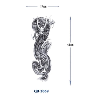 QB-3069 EJDERHA DESEN GEÇİCİ KOL DÖVMESİ-TATTO