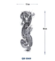 QB-3069 EJDERHA DESEN GEÇİCİ KOL DÖVMESİ-TATTO