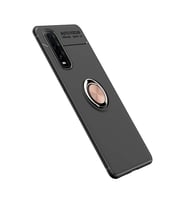 Oppo Find X2 Kılıf Range Yüzüklü Silikon - Siyah-gold