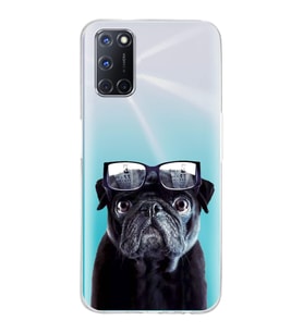 PrintiFy Oppo A72  ile Uyumlu 1mm Slim Fit Köpek 3 050f Baskılı Şeffaf  Kılıf