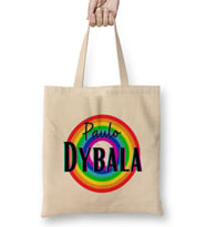 Paulo Dybala - Vintage Retro Rainbow Style Bez Çanta Uzun Saplı