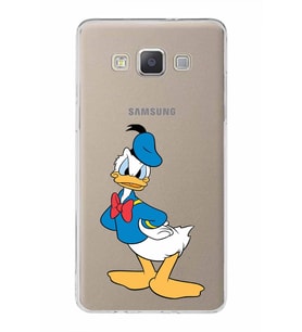 Samsung Galaxy A5 (2015)  Kapak Donald Duck Tasarımlı Şeffaf Silikon Kılıf