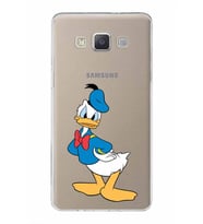 Samsung Galaxy A5 (2015)  Kapak Donald Duck Tasarımlı Şeffaf Silikon Kılıf