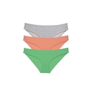 Mulvxbrf Brf02 3 Adet Süper Eko Set Likralı Kadın Slip Külot Gri Pudra Yeşil (Mulvix)