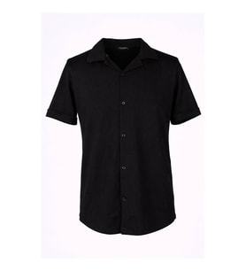 Trender 26YSS9000032 Siyah Erkek Gömlek Fitilli