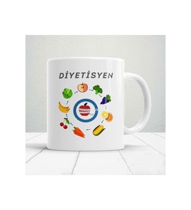 Kişiye Özel Diyetisyen4 Baskılı Kupa