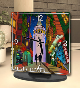 Galata Tasarımlı Masa Saati