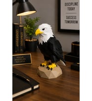Low Poly Kartal Biblo Dekoratif Kartal Figürü Ofis Masa Raf Süsü PLA Özel Üretim