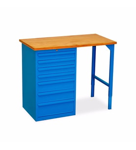 7 Çekmeceli Çalışma Tezgahı-1250 MM (Mavi)