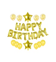 Happy Bırthday Gold Doğum Günü Seti
