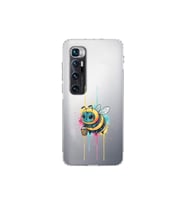 Xiaomi Mi 10 Ultra ile uyumlu Splash arı tasarımlı şeffaf silikon kılıf