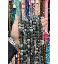 Labradorit Taşı Sekizgen Kesim 12mm Doğal Taş Dizi