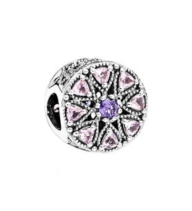 Nur Silver Pırıltılı Madalyon Gümüş Charm NUR-BL00976