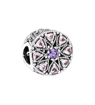 Nur Silver Pırıltılı Madalyon Gümüş Charm NUR-BL00976