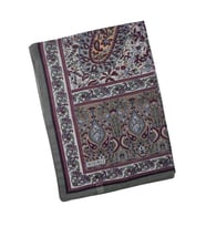 Mısırlı Eşarp Etnik Desenli Pamuklu Şal 75x190 cm (Koyu Vizon)