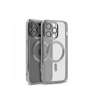 Pilelistore   iPhone 15 Pro Kılıf Kross Magneticsafe Kapak - Gümüş