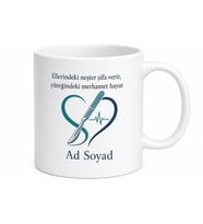 Doktor Ameliyat Neşter Şifa Hayat Veren Kupa Bardak Cerrah Hediye